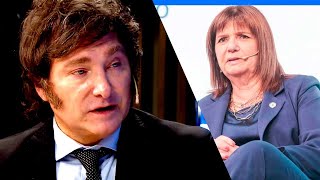 Javier Milei durísimo con Patricia Bullrich quotEs una terrorista tirabombasquot [upl. by Inaja]