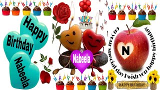 Nabeela happy birthdayNabeela birthday songNabeela happy birthday to youNabeela birthday wishes [upl. by Dekeles]