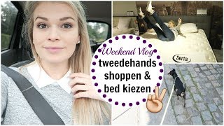 TWEEDEHANDS SHOPPEN amp BED KIEZEN  WEEKENDVLOG  Lifestyle Spot [upl. by Solracesoj624]