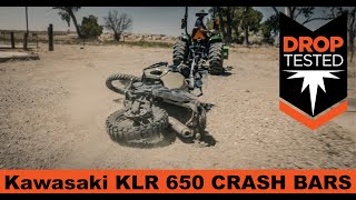 Kawasaki KLR 650 Crash Bars Drop Test by Outback Motortek outbackmotortek kawasakiklr650 [upl. by Crescen]