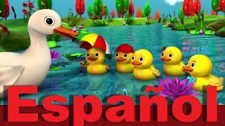 Cinco patitos  Canciones infantiles  LittleBabyBum [upl. by Chappell]