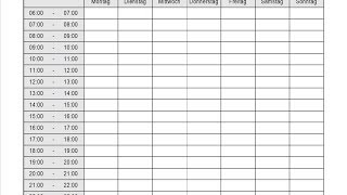 Stundenplan  Tagesplan  Wochenplan zum Ausdrucken erstellen Open Office Calc Für Anfänger [upl. by Ylicec65]