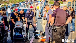 Emergency Response on Santa Monica Pier Infant Transported to Hospital [upl. by Amorete]