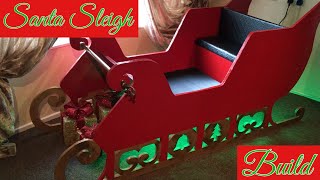 Diy Santa sleigh build Lifesize [upl. by Ydnor862]