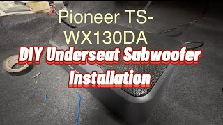 Pioneer Underseat Subwoofer Installation for Car JTHomeDIY [upl. by Ennoryt]