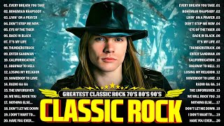 Top 100 Classic Rock Songs Of 80s 90s🔥ACDC The Eagles Queen Def Leppard Guns N Roses Aerosmith [upl. by Anderson]