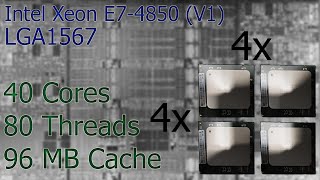 Intel Xeon E74850 x4 Benchmark pt1 [upl. by Marino]