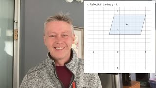 Reflections  GCSE maths around grade 3 [upl. by Elbas]