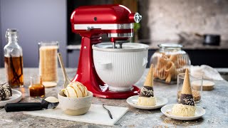 Het allerlekkerste vanilleroomijs met de ijsmachine  Recept  KitchenAid [upl. by Esereht64]