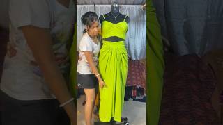 Customer er saree diye draping skirt banalam [upl. by Gaston733]