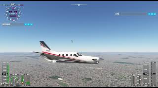 Daher TBM 930 depart Detroit to Toronto [upl. by Ttelracs]