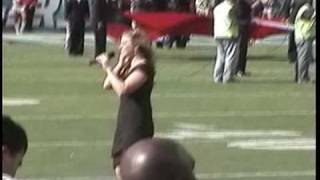 Me Singing National Anthem USA  NFL Chargers vs Chiefs  2008  Geanie Marie Jenkins [upl. by Aronoh]