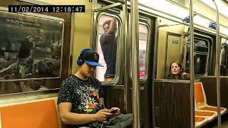 1 Hour of TERRIFYING NYC Subway Moments Caught on Camera [upl. by Anicnarf254]