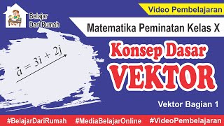 Konsep Dasar Vektor Vektor Bagian 1 Matematika Peminatan Kelas 10  m4thlab [upl. by Thomas]