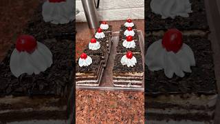 German black forest pastry cutting recipe blackforest pastry youtubeshorts shorts [upl. by Johiah168]