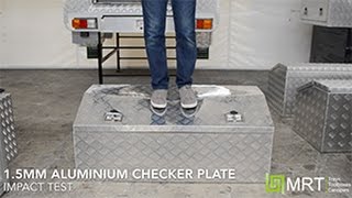 Putting aluminium checker plate thickness to the test [upl. by Lajes]