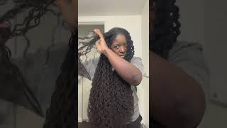 Sisterlocks Braid out Results sisterlocks locs naturalhair [upl. by Ydnem]