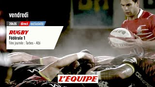 TARBES VS ALBI bandeannonce  RUGBY  FÉDÉRALE 1 [upl. by Sotsirhc817]