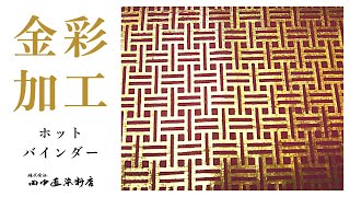 見る染色入門 金彩加工 ホットバインダー [upl. by Neelac848]