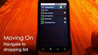 Mighty Grocery Shopping List App for Android [upl. by Rednasyl707]