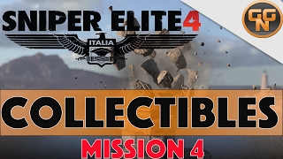 Sniper Elite 4  Mission 4  Lorino Werft  Alle Sammelobjekte  All Collectibles Guide [upl. by Yaya]