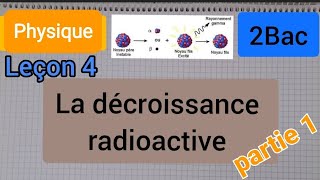 la décroissance radioactive  2Bac التناقص الإشعاعي الثانية بكالوريا [upl. by Neelasor]