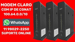 ATENÇÃO PARA QUEM ESTA USANDO INTERNET DA CLARO NET MODEM ESTA PEGANDO IP DA FAIXA DO CGNAT [upl. by Ilac]