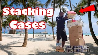 Food Service Driver’s with YOUTUBE channels show new guy’s how to stack cases trucking delivery [upl. by Eletnahs758]