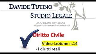 Diritto Civile  Video lezione n14 i diritti reali [upl. by Vena]