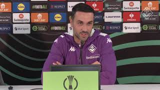 Mister Palladino e Colpani Conferenza stampa verso StGallen vs Fiorentina [upl. by Aglo]