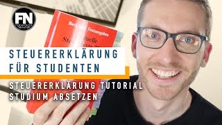 Steuererklärung für Studenten 2017 2016 2015 Tutorial  Studium absetzen  Verlustvortrag Student [upl. by Sair]