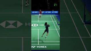 The best rally Christo Popov vs Jeon Hyeok Jin  German Open 2024 MS SF shorts badminton [upl. by Adniuqal341]