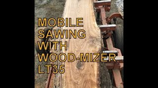 Mobile Sawing with the WoodMizer LT35 [upl. by Yankee]