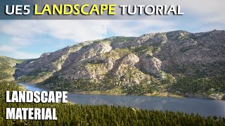 Unreal Engine 5 Landscape Material  UE5 Tutorial [upl. by Ellitnahc935]