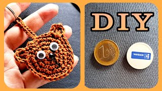 Schlüsselanhänger für Einkaufchip häkeln • DIY  Julebuergerfee [upl. by Prisilla458]