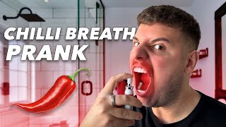 PRANKMAS CHILLI BREATH SPRAY PRANK [upl. by Netty]