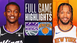 KINGS at KNICKS  FULL GAME HIGHLIGHTS  April 4 2024 [upl. by Akimehs]