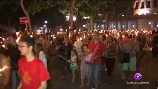 Antorchas en la noche de San Juan en Albacete [upl. by Idnat721]