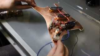 Wiring or rewiring a Fender Stratocaster how to wire an electric guitar a Strat [upl. by Ahsinik201]