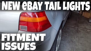 MK4 Golf  making cheap eBay tail lights fit [upl. by Pliner920]