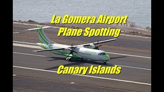 Binter Canarias ATR72 amp Spain Army Super Puma  La Gomera Airport GMZ [upl. by Atsed636]