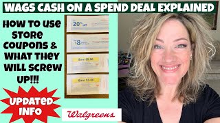 UPDATED YES YOU CAN USE WALGREENS CASH ON A SPEND DEAL  STORE COUPONS  how to use them [upl. by Haidebej]