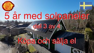 5 år med solpaneler del 3 köpa och sälja el [upl. by Kile145]