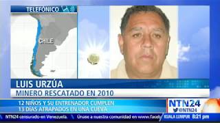 Uno de los mineros chilenos rescatados habla sobre niños tailandeses [upl. by Lynnelle]