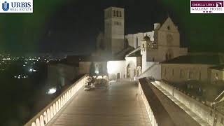 Assisi Live Webcam Basilica di San Francesco [upl. by Anirec]