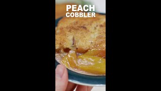 How to Make Peach Cobbler Shorts  Easy Peach Cobbler Recipe [upl. by Tronna773]