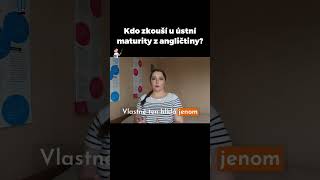 👩‍🏫 Kdo tě bude zkoušet u ústní maturity z angličtiny 👩‍🏫 Shorts [upl. by Hulen779]