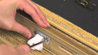 How to Replace the Cord Lock and Idlers on a Roman Shade or Woven Wood Shade [upl. by Glanti]