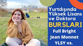 Yurtdışı Yüksek Lisans ve Doktora Bursları👩‍💻 En iyi 7 Burs 🤑 İngiltere Amerika ve daha fazlası🇬🇧🇺🇸 [upl. by Notyad]