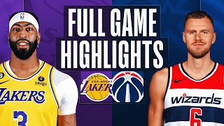 LAKERS at WIZARDS  NBA FULL GAME HIGHLIGHTS  December 4 2022 [upl. by Mcspadden595]